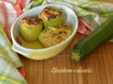 Zucchine ripiene ai funghi
