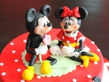 Minnie and Mickey mouse cake