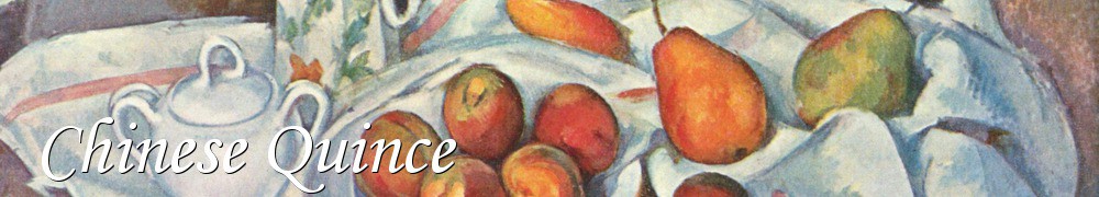 Very Good Recipes - Chinese Quince