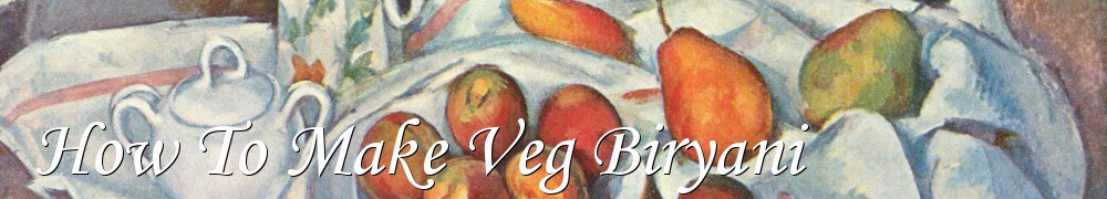 Very Good Recipes - How To Make Veg Biryani