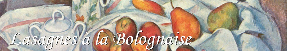 Very Good Recipes - Lasagnes à la Bolognaise